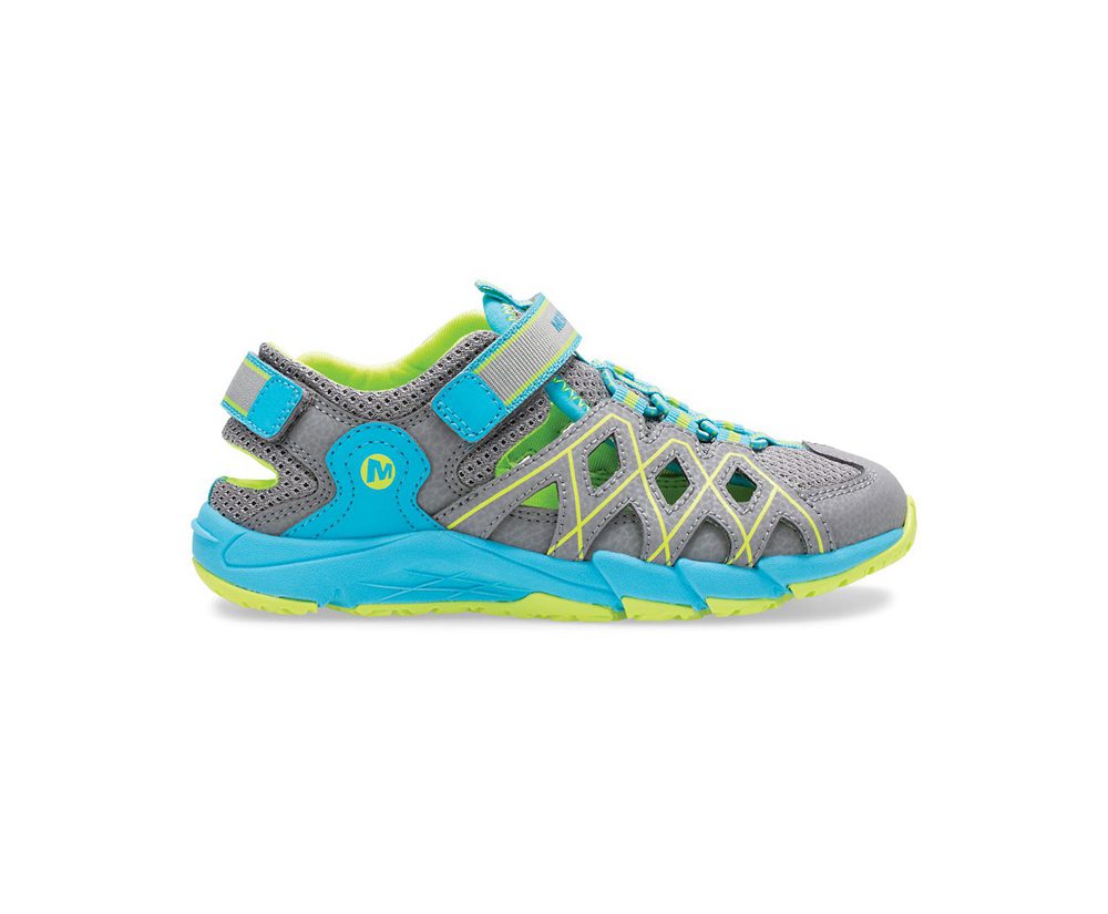 Tenis Criança - Merrell Hydro Moc Quench - Cinzentas/Menta - XCV368175